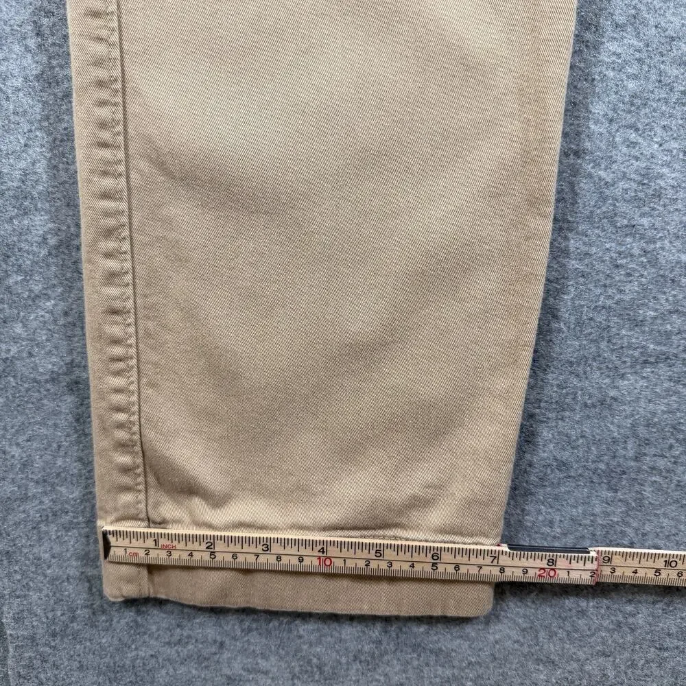 J.Crew Flex Chino Pants Mens 32x32 Khaki Straight Fit Stretch Cotton Preppy